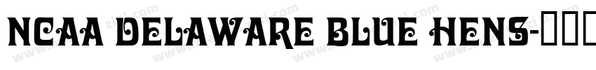 NCAA Delaware Blue Hens字体转换